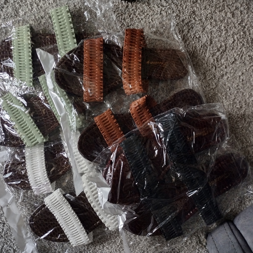 Woven Strap Sandals in Multiple Colors